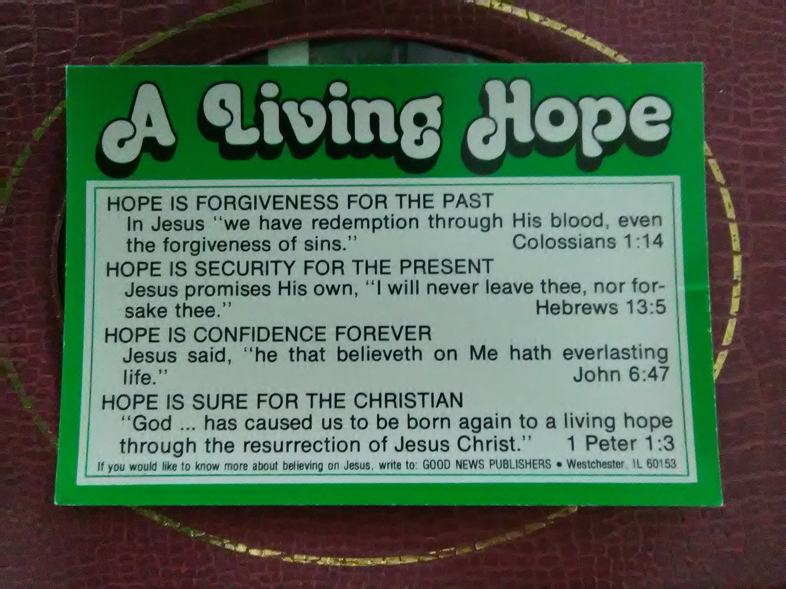 A Living Hope